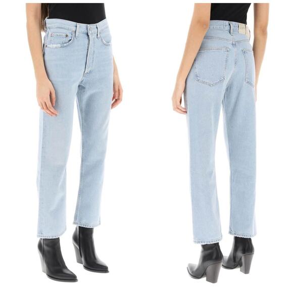 AGOLDE Lana Straight Jean Light Wash - Picture 1 of 10